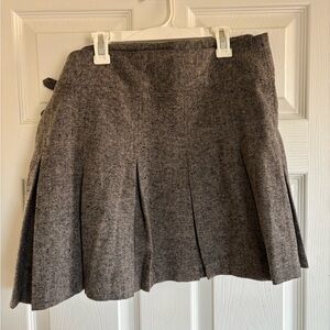Max Studio Charcoal pleated Mini Skirt